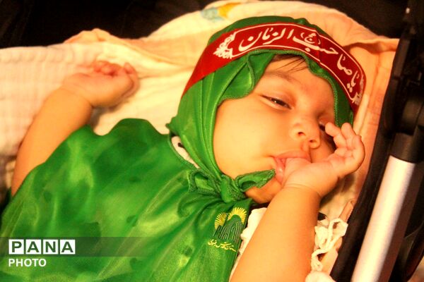 اجتماع شیرخوارگان حسینی در حرم مطهر رضوی