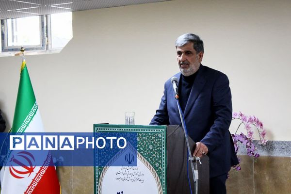 مراسم افتتاح هنرستان دخترانه ۱۸ کلاسه ربیعی در بروجرد 