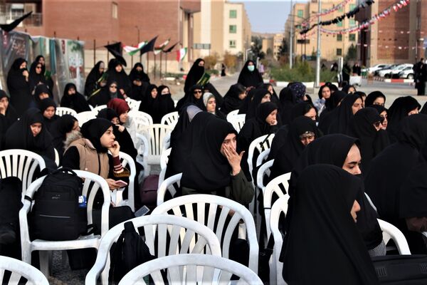 مراسم دومین سالگرد خاکسپاری شهید گمنام آموزشکده فنی دختران قم