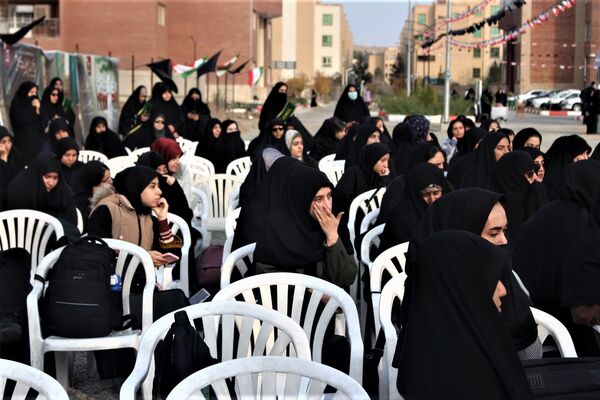مراسم دومین سالگرد خاکسپاری شهید گمنام آموزشکده فنی دختران قم