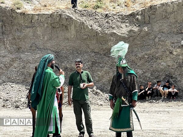 مراسم نمادین تعزیه خوانی اباعبدالله الحسین در شهر بار