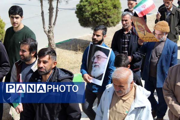 راهپیمایی روزجهانی قدس در شهر درق