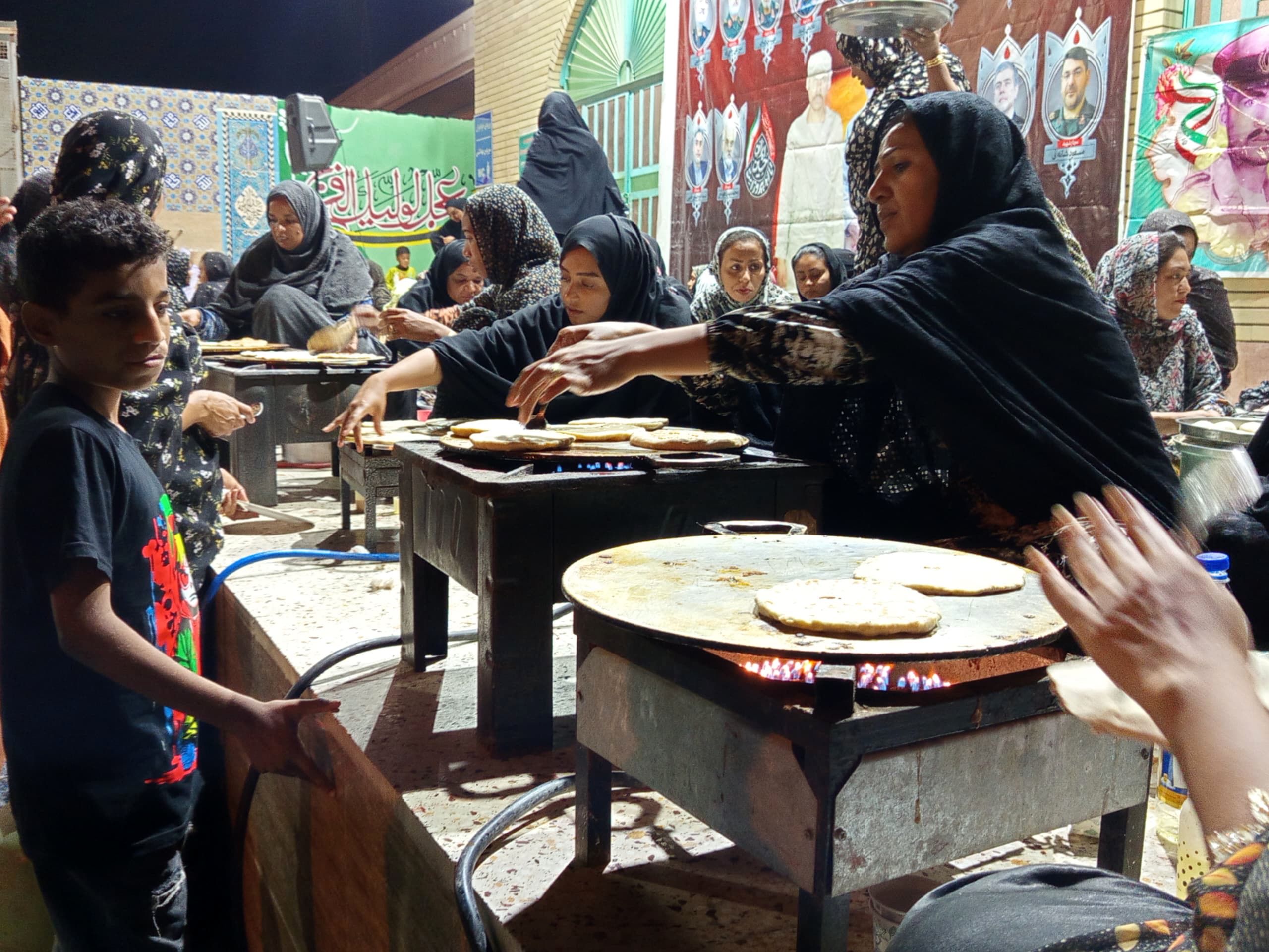 برپایی موکب خودجوش مردمی در مسجد صاحب‌‌‌الزمان لردمنجلی میناب