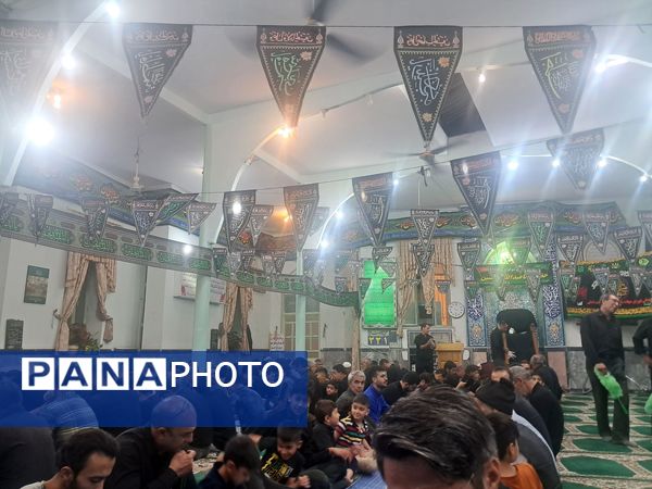 عزاداری شب‌های محرم در مسجد صاحب الزمان آشخانه 