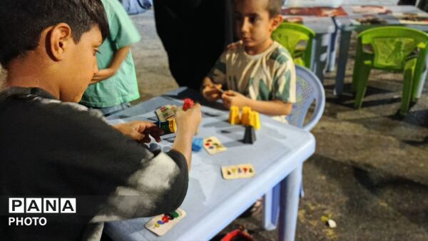 مشق عشق و آگاهی در موکب کودک فرهنگیان