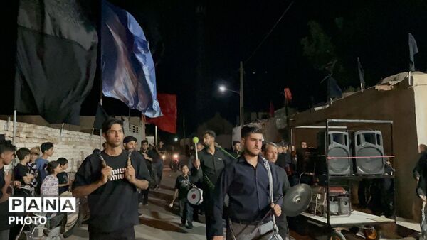 حضور مسئولین کاشمر در هیأت ابوالفضلی روستای قوژد