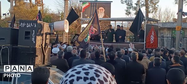 اجتماع مردم پلدختر در سوگ رهبر 