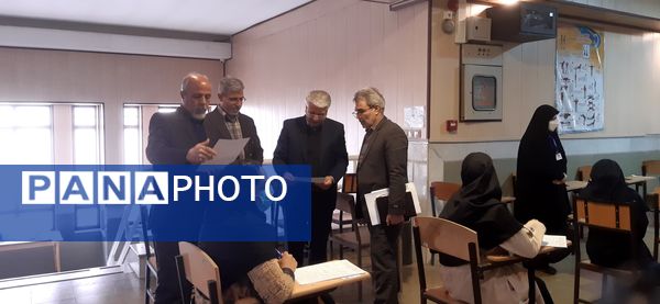 بازدید از حوزه‌های آزمون نهایی دی ماه پایه دوازدهم ناحیه ۶ مشهد