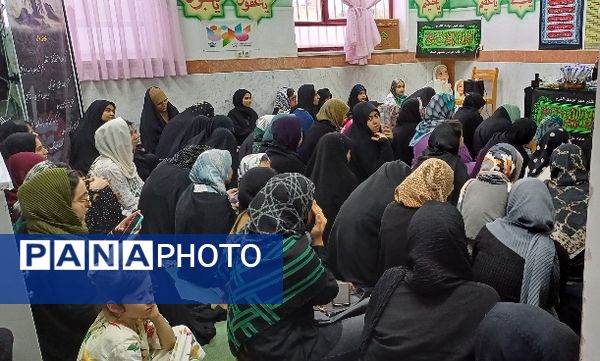 مراسم عزاداری هیات دخترانه راحیل در کانون فرهنگی تربیتی سمیه شهرستان شیروان