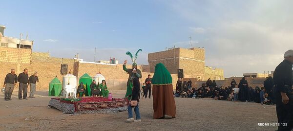 مراسم تعزیه‌خوانی در شهرستان خلیل‌آباد