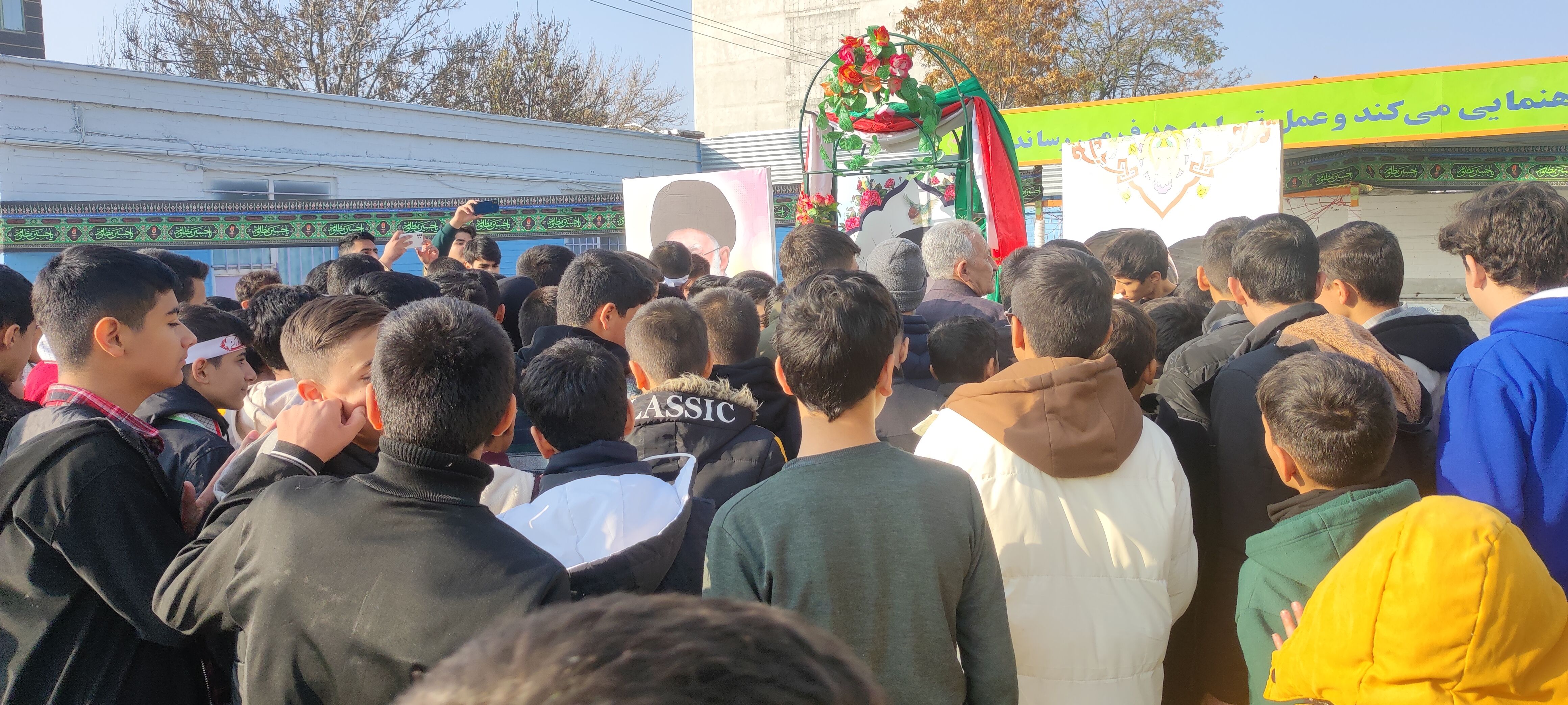 مدرسه فرزانگان شهرستان شیروان، میزبان شهدای گمنام