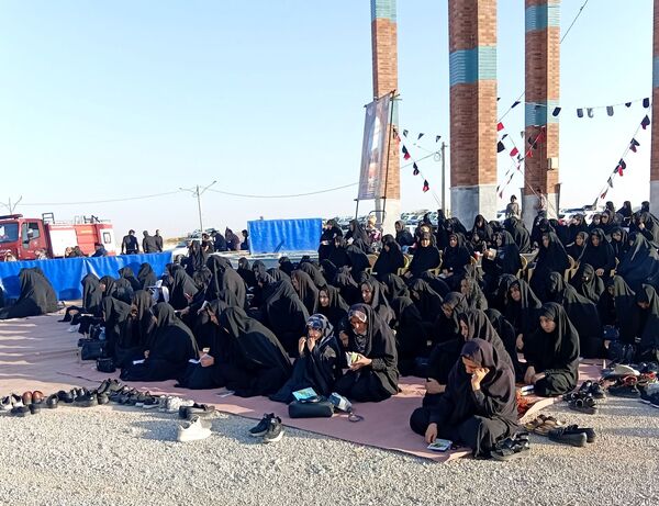 برگزاری مراسم پرفیض دعای ندبه در تپه نورالشهدا شهر نقنه