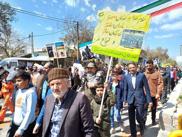 راهپیمایی روز جهانی قدس در شهرستان شیروان 