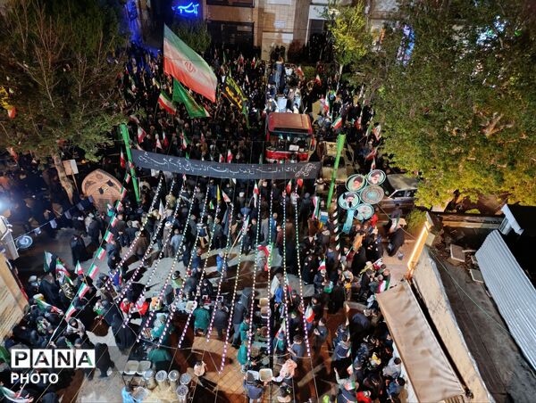 اجتماع مردمی بیعت با رهبر انقلاب در نیشابور 