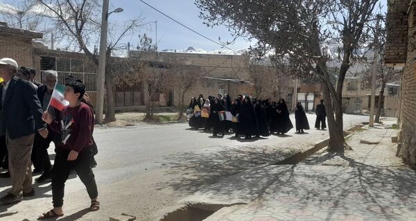 راهپیمایی روز قدس در روستای حیدری