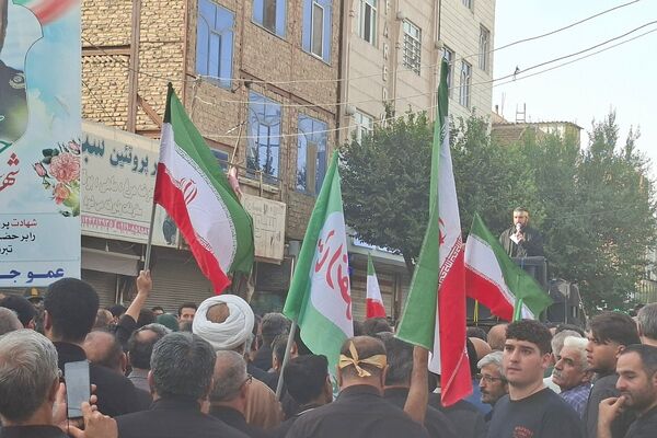 مردم قرچک در سوگِ سردار شهید حسن خوانساری 
