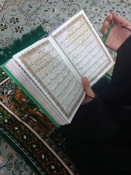 حس و حال معنوی دانش‌آموزان ابرکوهی در اعتکاف