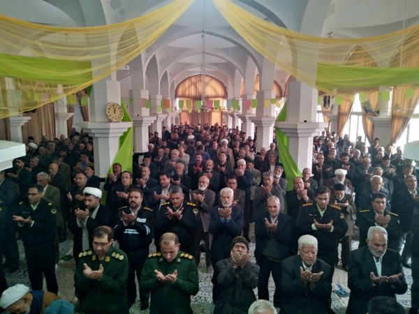 نماز عبادی و سیاسی در شهرستان خلیل آباد