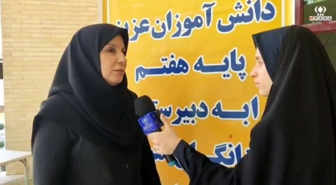 برگزاری جشن جوانه ها دبیرستان فرزانگان امین (۲) ناحیه ۲ استان اصفهان در تالار ادب 