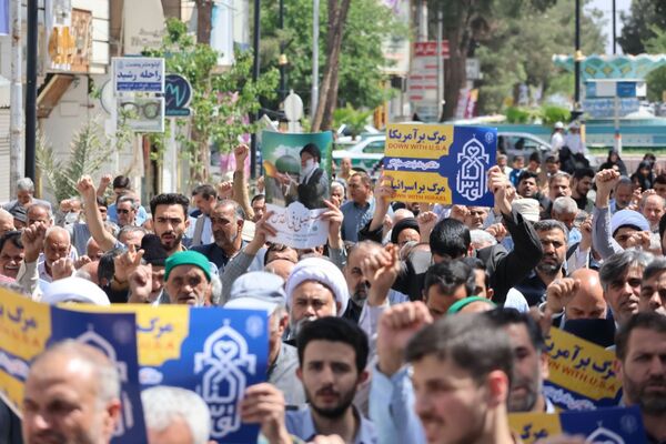 خشم گناباد در پی جنایات رژیم صهیونسیتی 