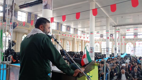 حضور دانش‌آموزان دبیرستان نمونه شهید سلیمانی بن در «همایش اقتدار بسیج» 
