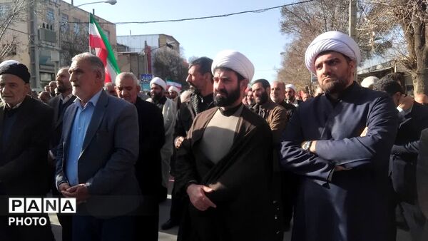 هم‌نوایی مردم نورآباد در سوگ ششمین اختر تابناک امامت