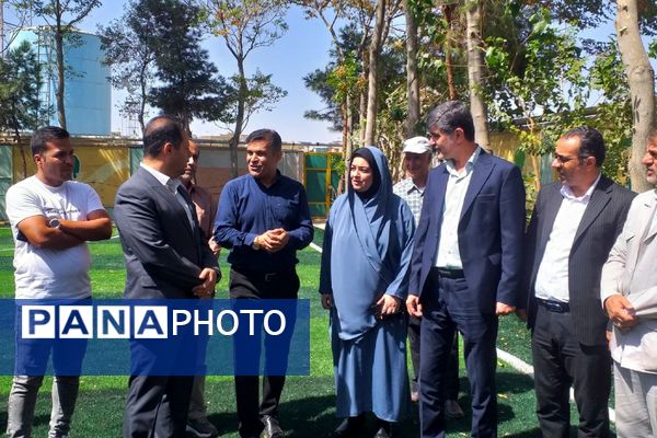 آیین بهره‌برداری از فضاهای ورزشی آموزش و پرورش شهرستان ملارد 