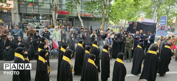 رژه باشکوه دختران معصومی شهرستان گرگان