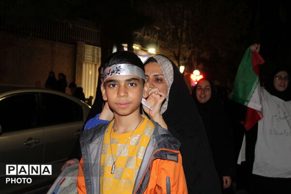 حرکت دسته عزاداری در شهرستان نیشابور