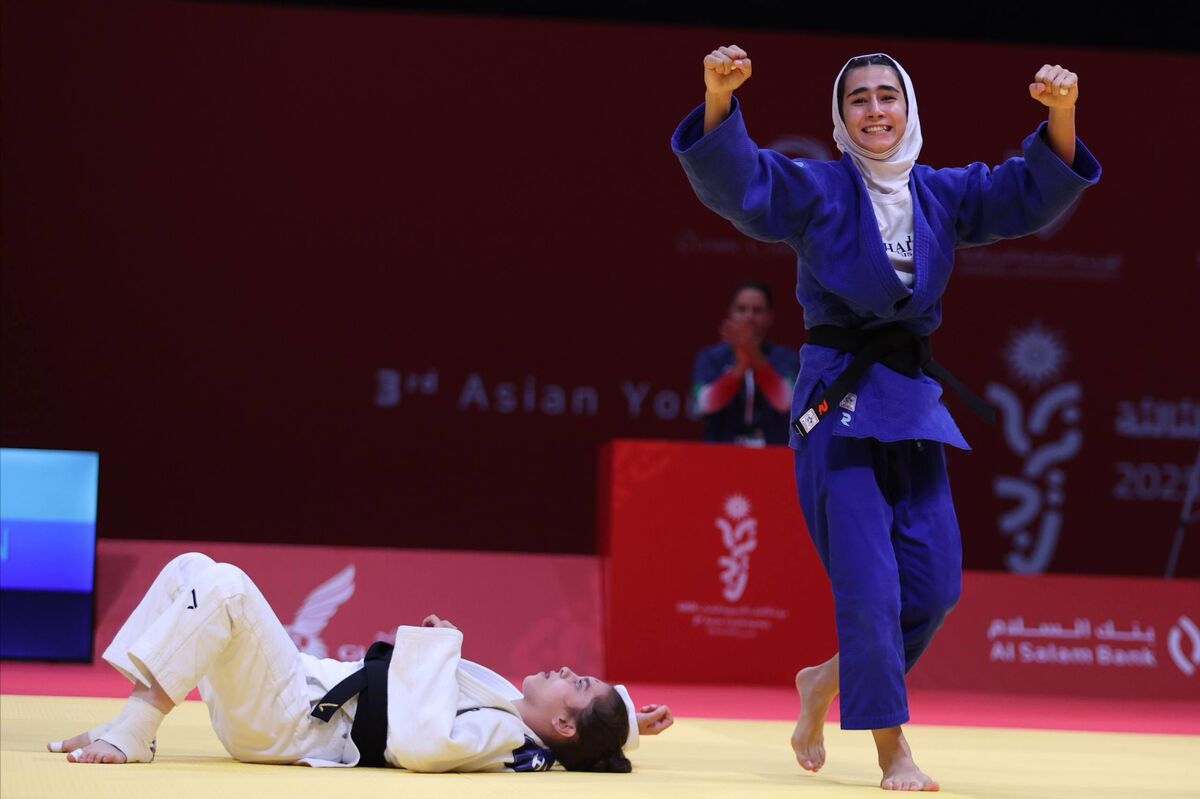 دختر جودوکار ایران طلایی شد/ ایستادن مهسا شکیبایی بر بام قاره کهن