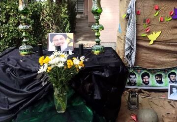 برگزاری مراسم شهادت جانسوز سید حسن نصرالله با حضور دختران مشهدی