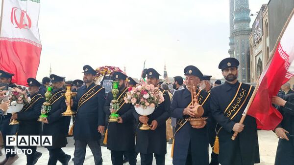 اقامه نماز عید فطر و تشییع پیکر شهید «کیارش» در مسجد جمکران