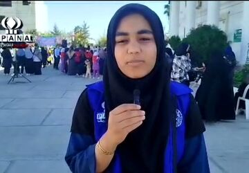 تجدید عهد دانش‌آموزان بندرترکمن با آرمان‌های انقلاب با حضور در راهپیمایی 13 آبان