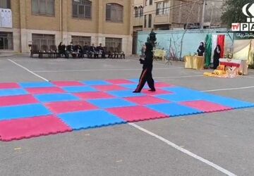 شور و نشاط دانش‌آموزان در مسابقات ورزشی دبیرستان دخترانه محدثه 2 قم
