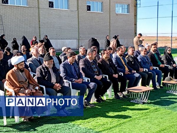 افتتاح چمن مصنوعی روستای قوژد