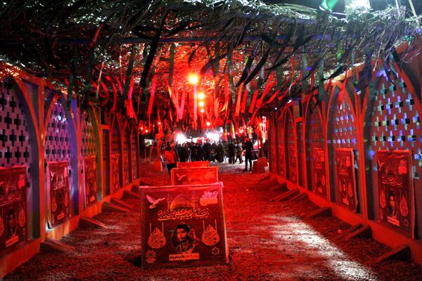 تئاتر دلدادگی در مکان سلسله الذهب نیشابور در شب هفتم محرم 