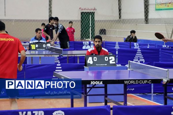  اختتامیه اولین روز از چهل و یکمین دوره مسابقات استانی تنیس روی میز در مهریز