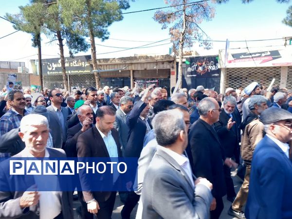 راهپیمایی باشکوه روز جهانی قدس در شهرستان خلیل‌آباد