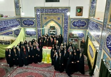 اعتکاف دانش آموزی ویژه‌ی دختران در مسجد نظر کرده صاحب الزمان شهرستان تفت 
