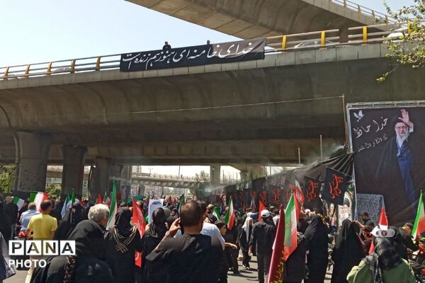 تهران از لنز دوربین خبرنگاران پانا شهرستان قدس در سوگ رهبر شهید انقلاب
