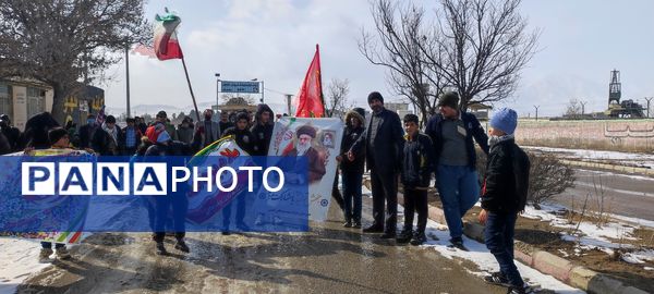 راهپیمایی ۲۲بهمن در روستای اسلام آباد شیروان