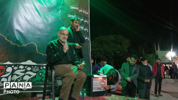 حضور خودجوش  مردم شهر بار در سومین شب ماه محرم  در حسینیه شهدای شهر بار 