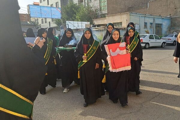 مدراس شهرستان قدس میزبان پرچم حرم امام حسین (ع) و شهید گمنام 