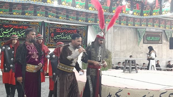 مراسم تعزیه‌خوانی، در روستای مارکده‌