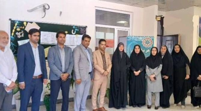 گردهمایی مدیران سمپاد در گلزار شهدای دانش‌آموز میناب
