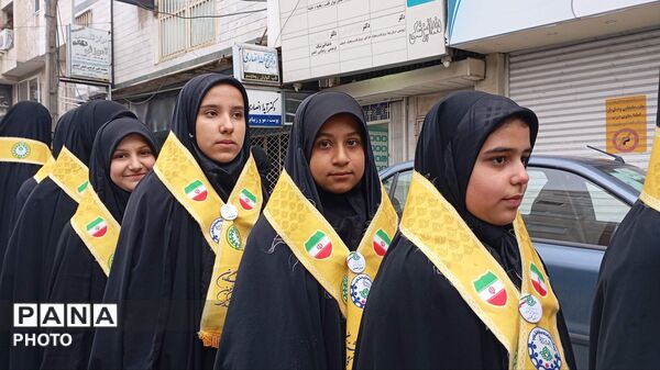 رژه اقتدار دختران معصومی در گرگان