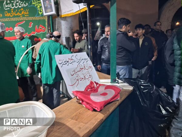خدمات رسانی موکب های مردمی حسینه فضل نیشابور