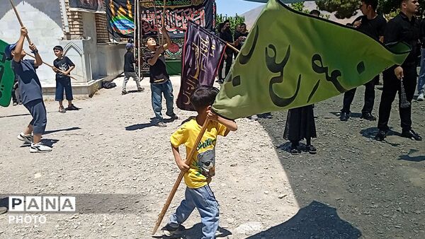 عزاداری چهار مین روز از ماه محرم در بوژ آباد میهمان قاب پانا