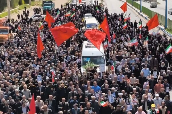 تشییع شهید والامقام حسین هاشم‌پور  در گچساران