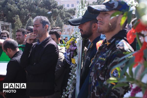 تشییع پیکر شهید سرگرد «جواد عبدی» در حملات آمریکایی - صهیونی